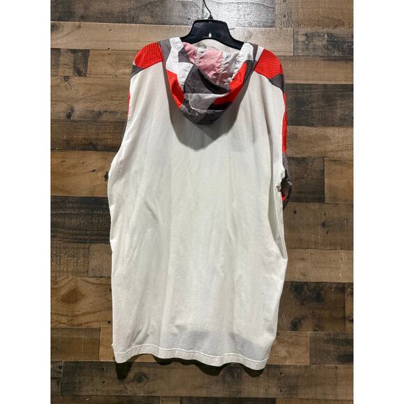 Under Armour Men Sportstyle Wind Anorak Hood Jacket-White/Red/Grey-2XL - Picture 7 of 8